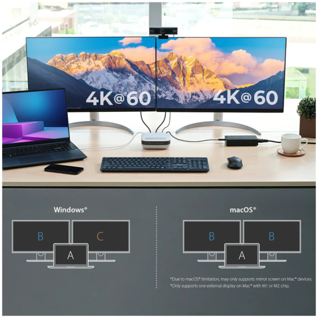 j5create Conference Speakerphone USB-C Dock Pro Dual 4K RJ45/USB/PD/MST JCDS337 - Image 7