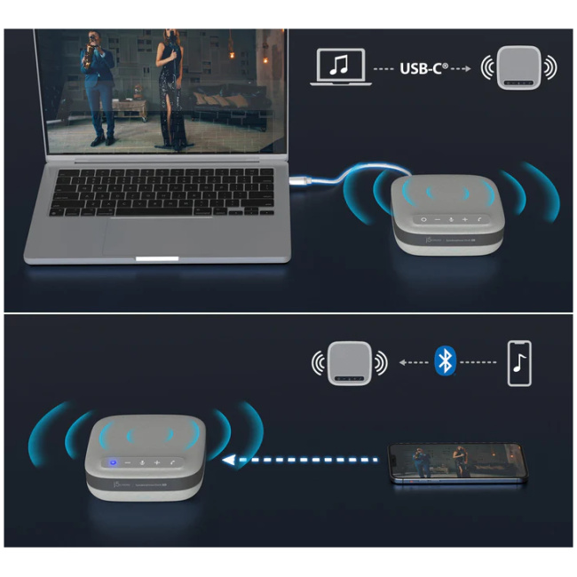 j5create Conference Speakerphone USB-C Dock Pro Dual 4K RJ45/USB/PD/MST JCDS337 - Image 8