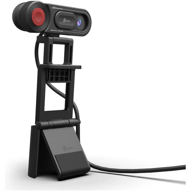 j5create Webcam FullHD with Microphone & Auto/Manual Focus Switch USB-C JVU250 - Image 4