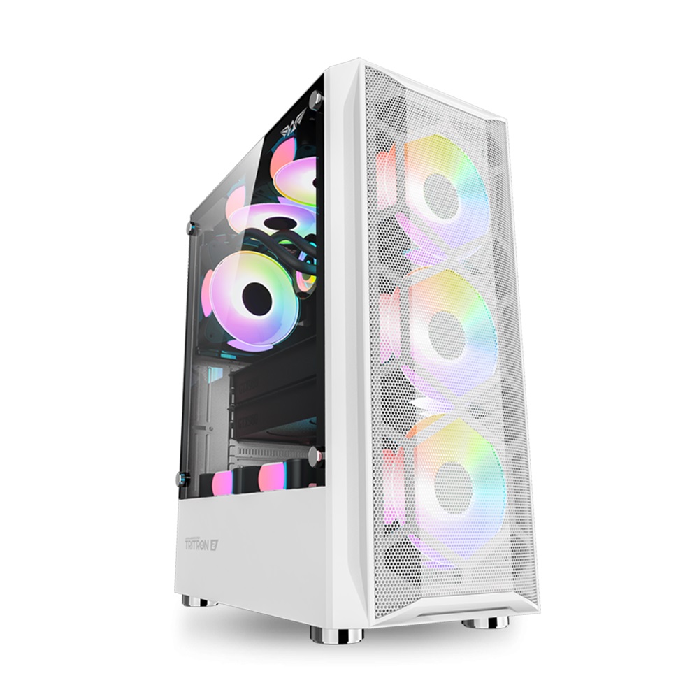 Armaggeddon Gaming Case ATX 3xARGB TRITRON 2 White Armaggeddon Gaming Case ATX 3xARGB TRITRON 2 White - Image 1