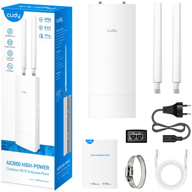 Cudy Access Point Outdoor AX3000 Gigabit Wi-Fi 6 AP3000-OUTDOOR - Image 6