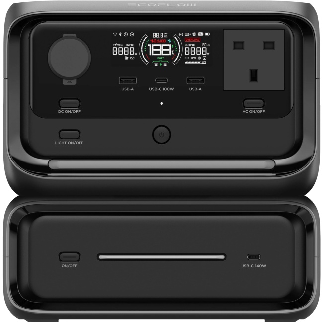 EcoFlow RIVER 3 Max 572Wh 600W with 3 UK plugs 100W USB-C (Plus + EB300) - Image 3