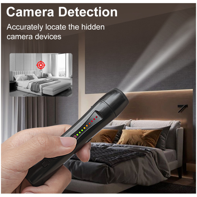 Noyafa Anti-Spy 3-In-1 Infrared Detector for Hidden Cameras, GPS Trackers, RF Bugs JMS-110 - Image 10
