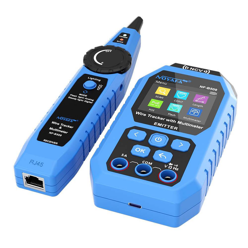 Noyafa Wire Tracker & Digital Multimeter with Cable Length Measurement ...