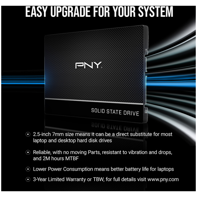 PNY SSD SATA III 1TB CS900 - Image 5