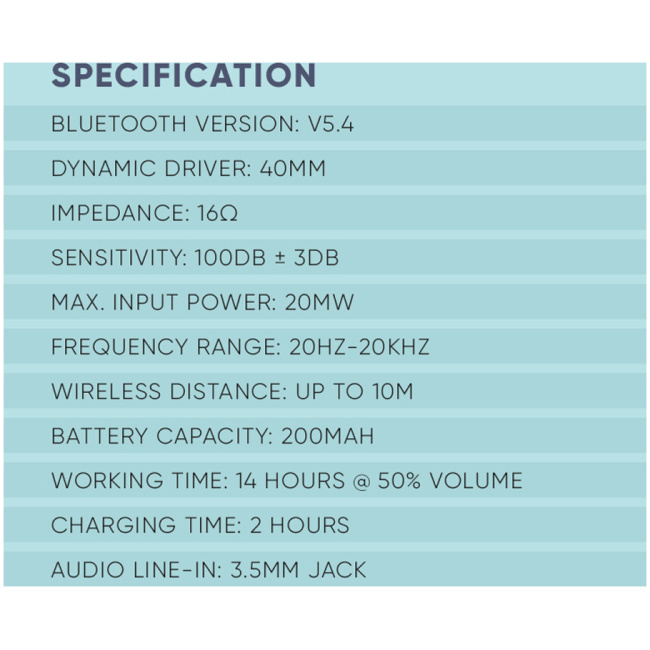 SonicGear Headphones Bluetooth AIRPHONE 3 Type-C Sand Grey - Image 6