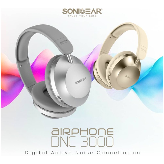 SonicGear Headphones Bluetooth AIRPHONE DNC3000 Black - Image 9