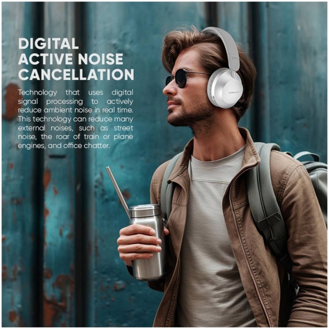 SonicGear Headphones Bluetooth AIRPHONE DNC3000 Champagne Gold - Image 8