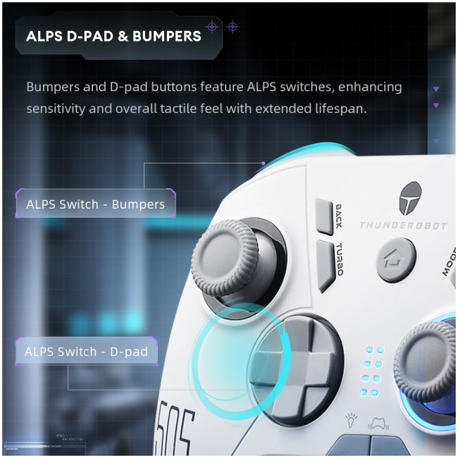 Thunderobot PC Gamepad Wireless G50S White - Image 2