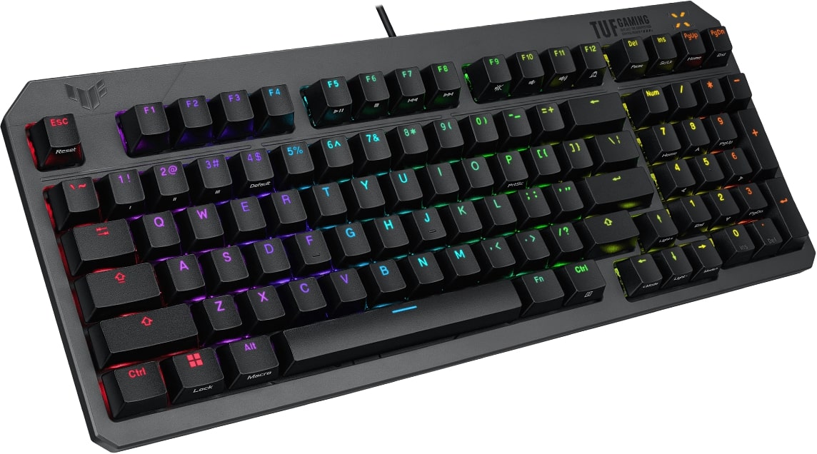 ASUS TUF Gaming K3 GEN II Mechanical Gaming Keyboard 97 Red Keys IP57 Waterproof ASUS TUF Gaming K3 GEN II Mechanical Gaming Keyboard 97 Red Keys IP57 Waterproof - Image 1