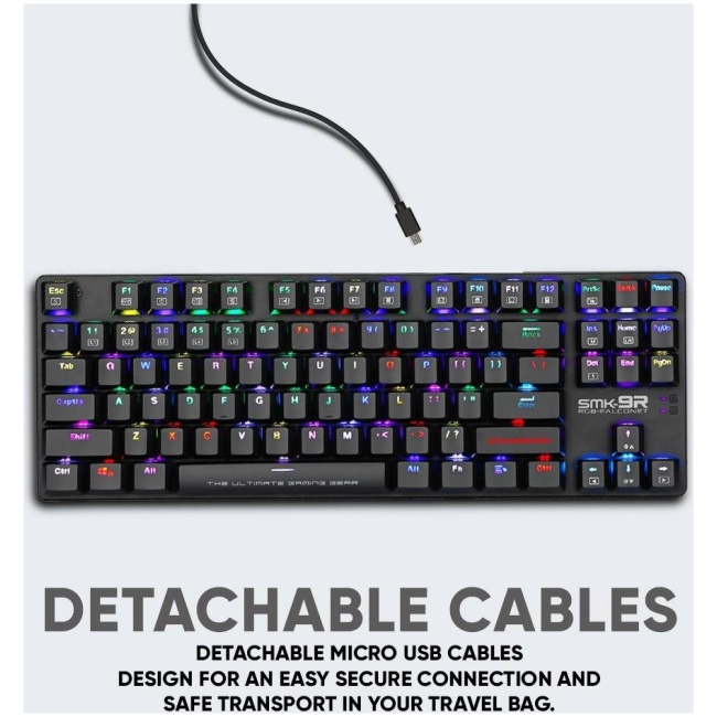 Armaggeddon SMK-9R Low Profile Mechanical Keyboard RGB Programmable 87 Outemu Black Switch Keys - Image 7