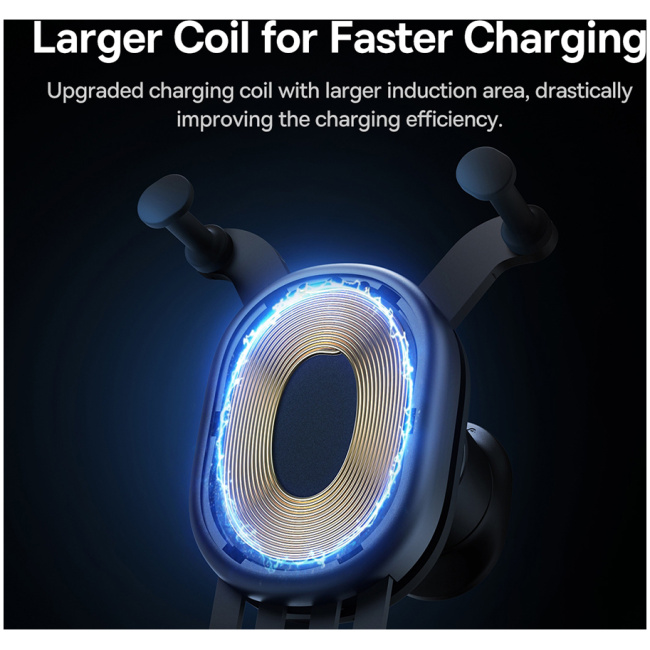 Baseus 15W Wireless AirVent Car Charger & Mount SUWX030001 - Image 4