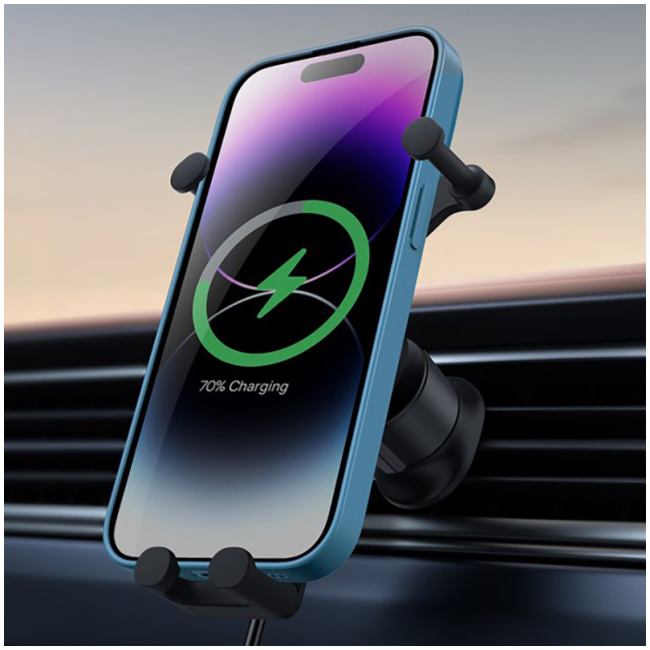 Baseus 15W Wireless AirVent Car Charger & Mount SUWX030001 - Image 7