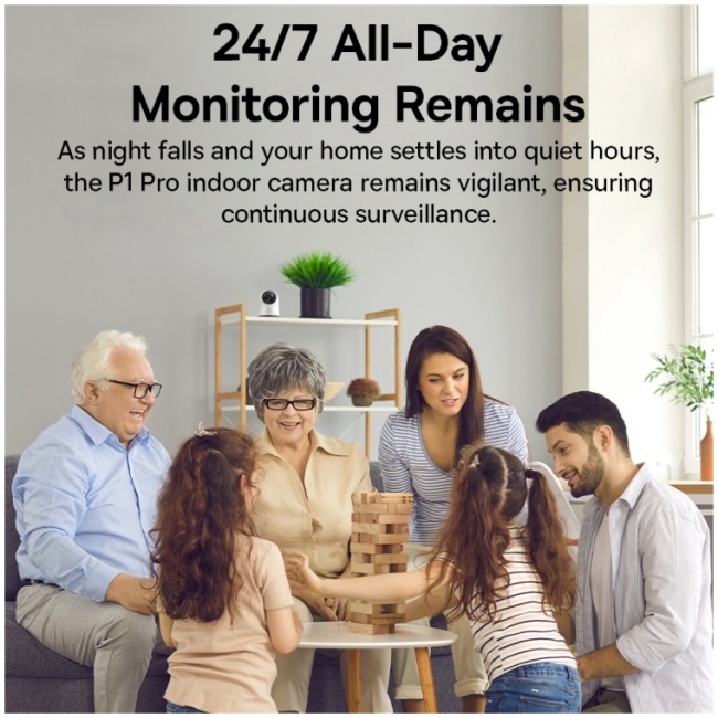 Baseus Security P1 Pro Indoor Camera 3K White EU - Image 5