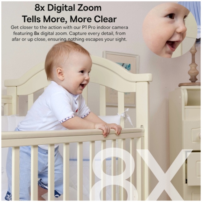 Baseus Security P1 Pro Indoor Camera 3K White EU - Image 10