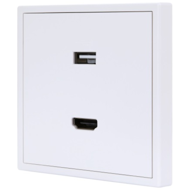 HDL Panel TILE SERIES Ivory White 1xUSB-A 1xHDMI - Image 2