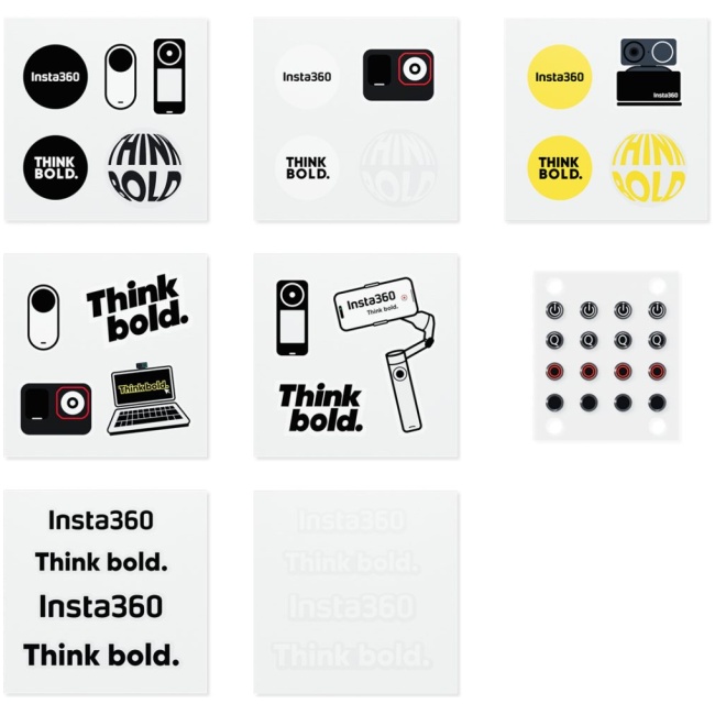 Insta360 Button Sticker Set - Tactile button stickers, locate easier the buttons