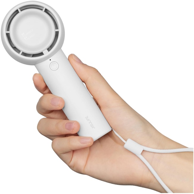 Jisulife FA42 White Portable Personal Fan with Hiden Blades & Powerful 7500 RPM motor - Image 6