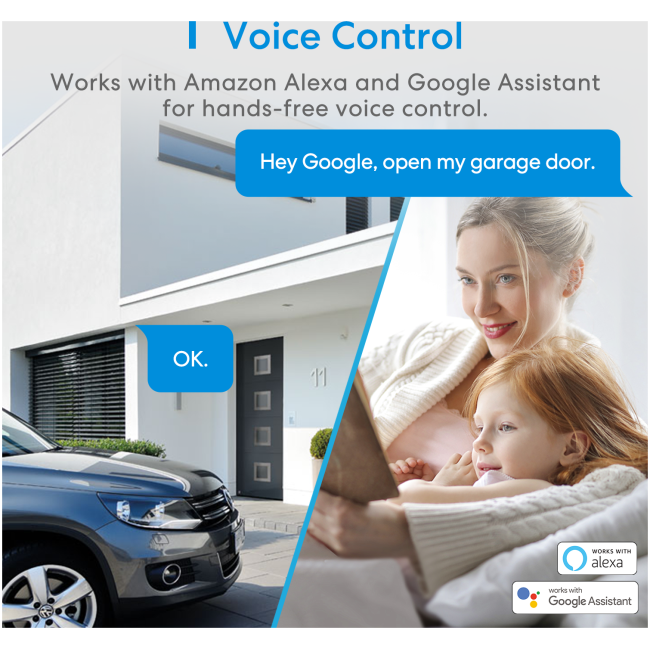 Meross Homekit Smart Wi-Fi Garage Door Opener MSG100HK-UK - Image 5