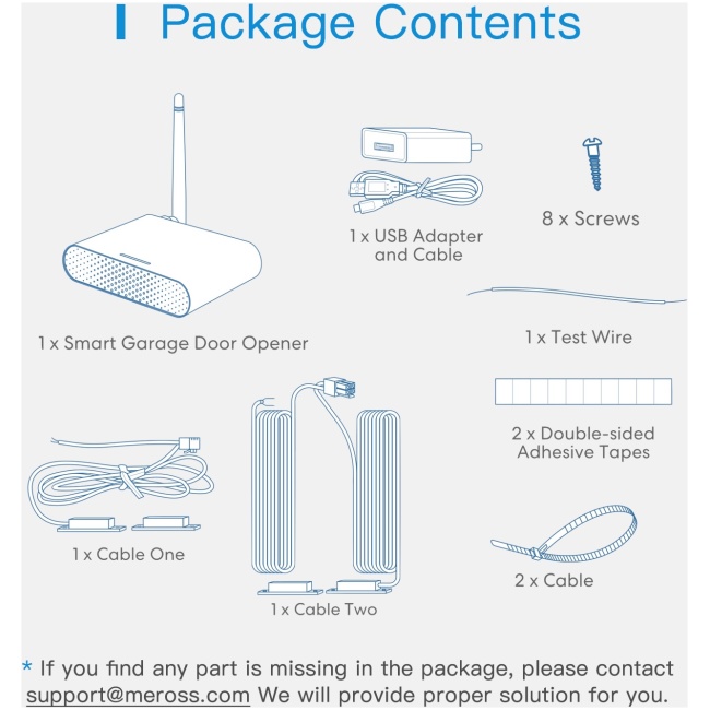 Meross Homekit Smart Wi-Fi Garage Door Opener Up To 3 Garage Doors MSG200HK-EU - Image 7