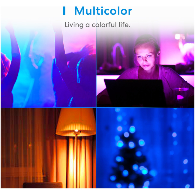 Meross Homekit Smart Wi-Fi LED Bulb RGBWW E27 MSL120HK-UK - Image 4