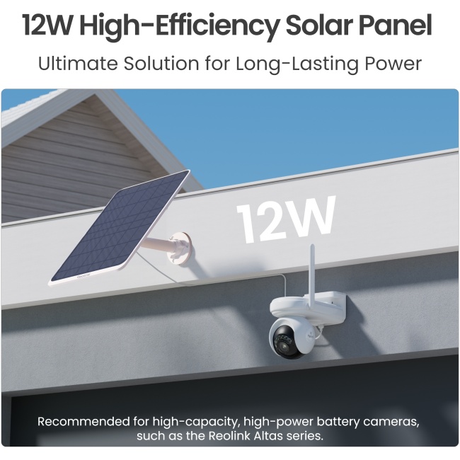 Reolink BPS Solar Panel 3 for Reolink Battery Cameras White 12W (Type C) - Image 2