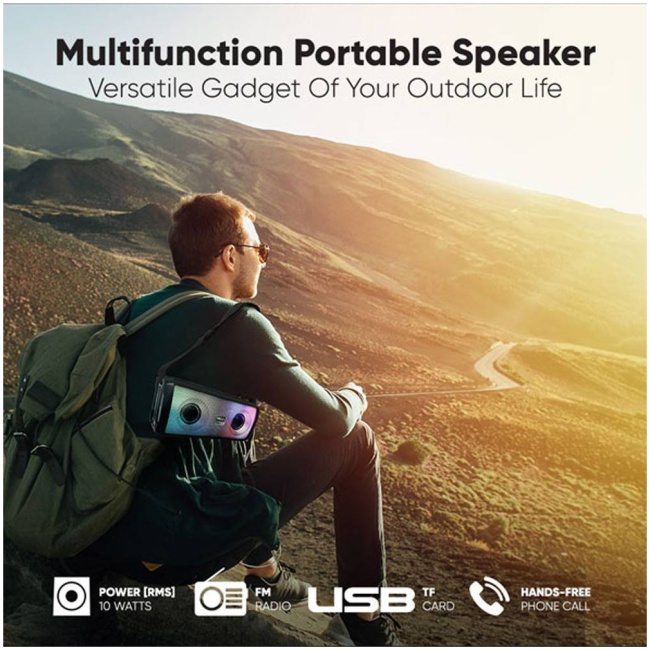 SonicGear SONICGO!3 RGB Portable Bluetooth Speaker with FM Radio & USB - Image 8