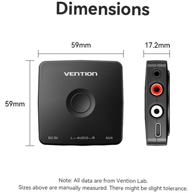 Vention AUDIO Bluetooth Receiver 3.5mm/2RCA NAJB0 - Image 3