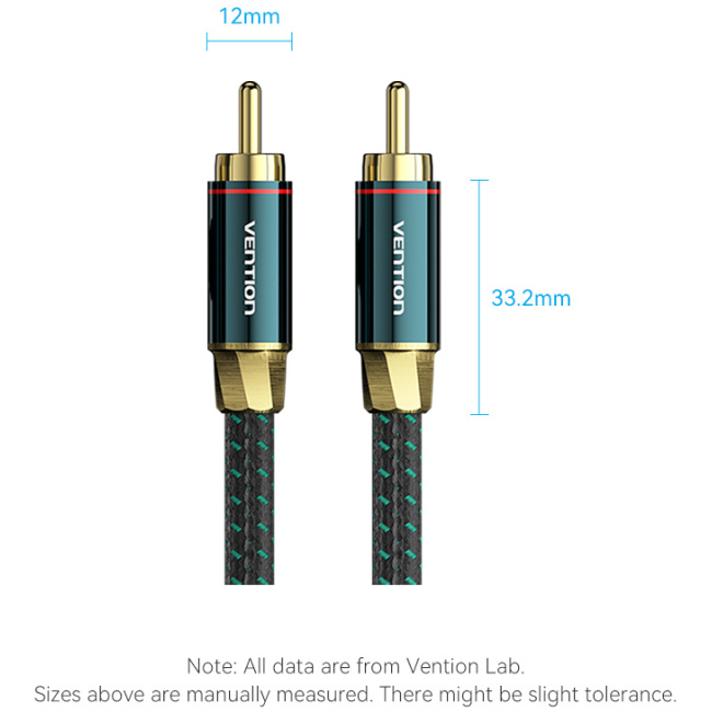 Vention AUDIO Digital Coaxial RCA Cable 5.0m BCTGJ - Image 3