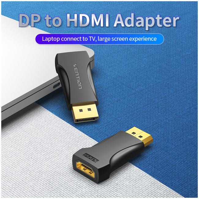 Vention DisplayPort Male to HDMI Female Adaptor 4K HBPB0 - Image 2