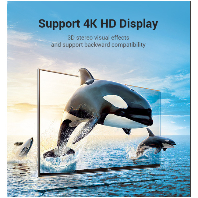 Vention HDMI Right Angle Adaptor Male to Female 270 Degree 4K60Hz AINB0 - Image 5