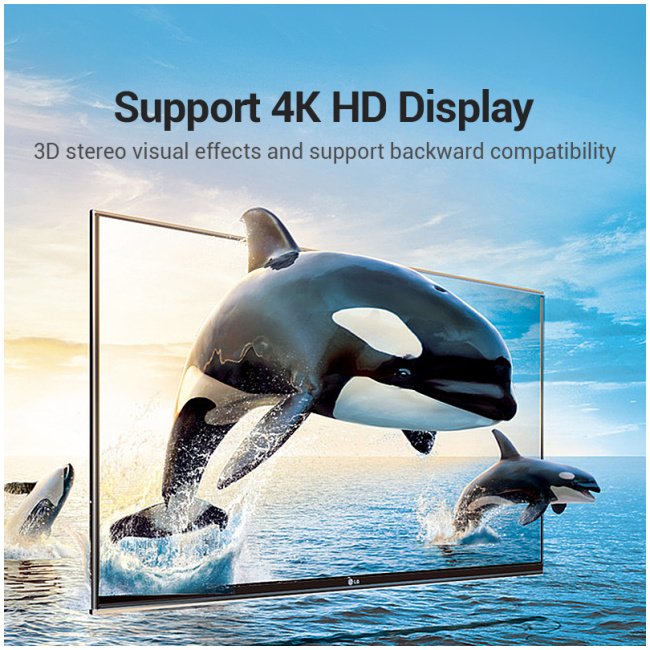 Vention HDMI Right Angle Adaptor Male to Female 90 Degree 4K60Hz AIOB0 - Image 8
