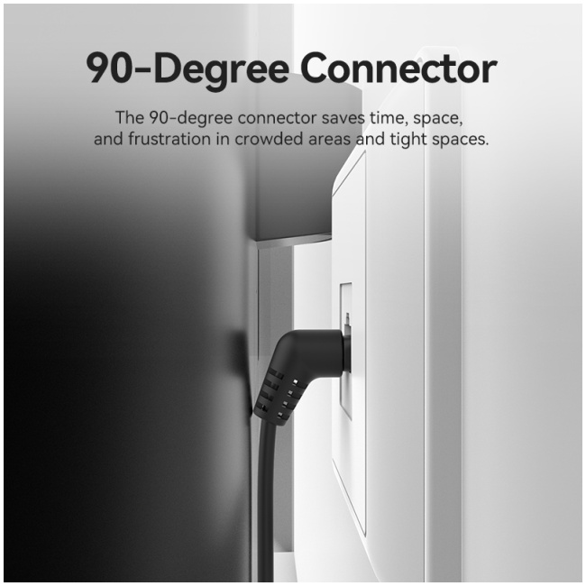 Vention NETWORK Cable Cat6A UTP Rotate Right Angle Slim 5.0m Black IBOBJ - Image 10