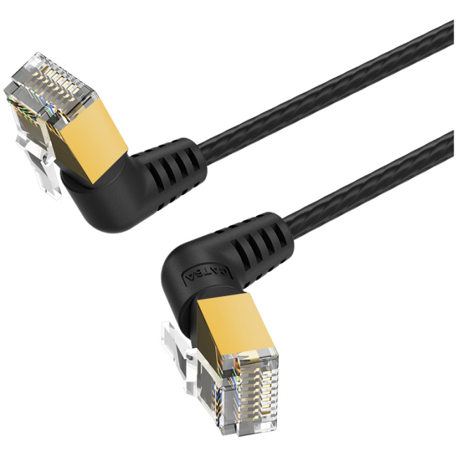 Vention NETWORK Cable Cat8 SFTP Rotate Right Angle Slim 3.0m Black IKLBI