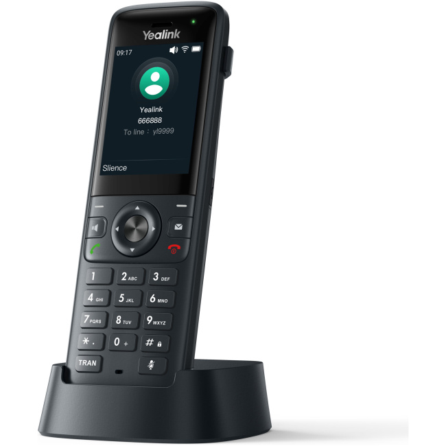 Yealink IP Phone Cordless Wi-Fi 6 Handset Roaming Dual Band with Bluetooth AX83H - Image 2
