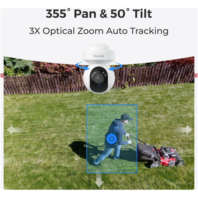 Reolink WIFI Outdoor PTZ Camera 5MP 3x Optical Zoom E1 Outdoor (E540) - Image 3