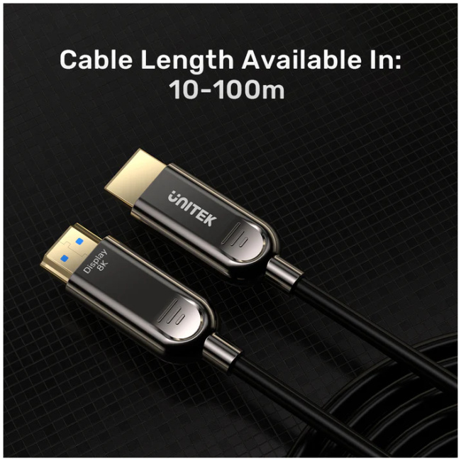 Unitek Active Optical HDMI 2.1 Cable 8K60Hz 15.0m C11085GY-15M - Image 8
