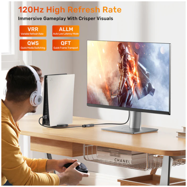 Unitek HDMI Extension 2.1 Male to Female 2.0m 8K60Hz C11091A - Image 4
