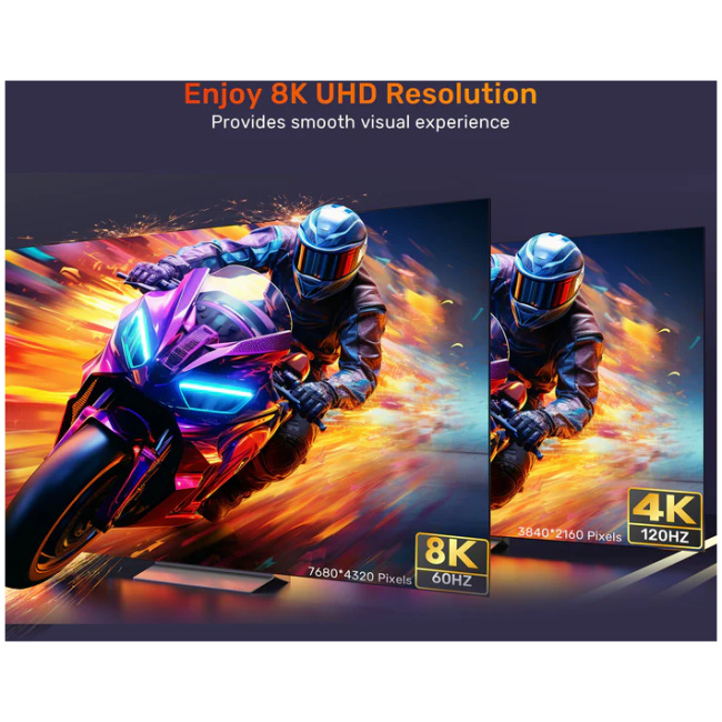 Unitek HDMI Extension 2.1 Male to Female 2.0m 8K60Hz C11091A - Image 7