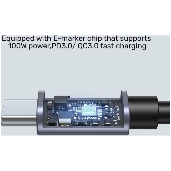 Unitek MC USB-C Cable PD100W L-Shape 5.0m C14123BK-5M - Image 4