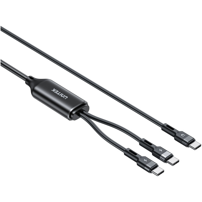 Unitek USB-C Cable PD100W 2-in-1 Dual Charging C14146ABK01-1.8M - Image 2