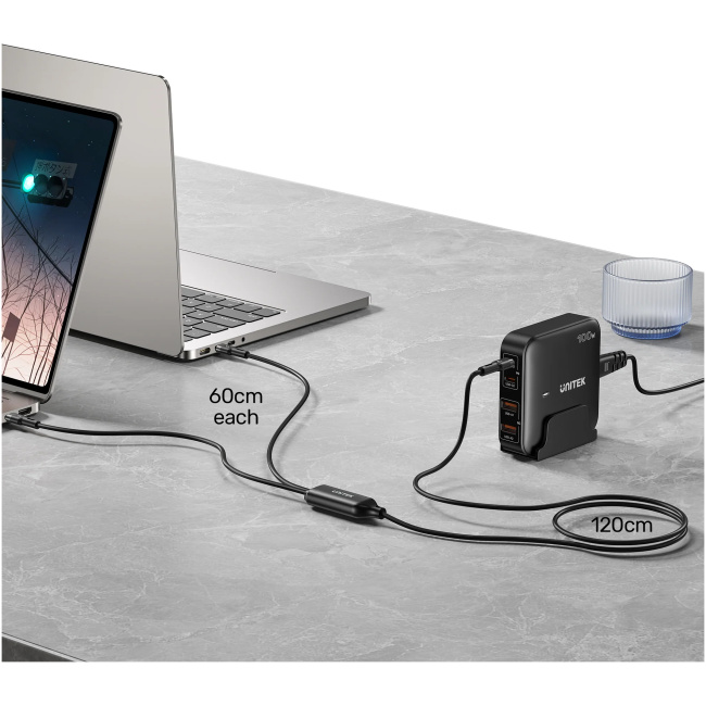 Unitek USB-C Cable PD100W 2-in-1 Dual Charging C14146ABK01-1.8M - Image 7