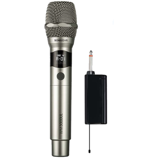 SonicGear Microphone Wireless 2xHandsets WM 3000UL DUAL Obsidian - Image 11