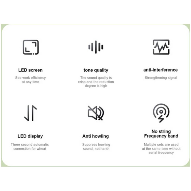 SonicGear Microphone Wireless 2xHandsets WM 3000UL DUAL Obsidian - Image 13