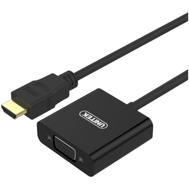 Unitek Y-6333 HDMI to VGA+Audio Converter with Power Port