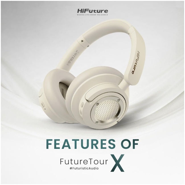 HiFuture Headphones Over Ear FUTURE TOUR X Gold - Image 2