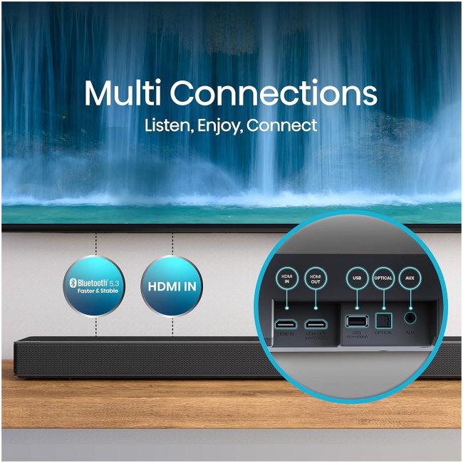 Hisense Soundbar AX3120G 3.1.2 CH 360W BT/USB/Optical DOLBY ATMOS - Image 7
