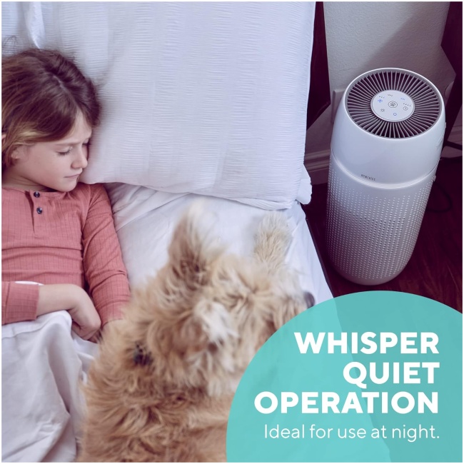 HoMedics TotalClean Petplus AP-PET35WT 5in1 Air Purifier & Aroma Diffuser (Active Carbon + HEPA Filter + UVC + Ioniser + PreFilter) - Image 4