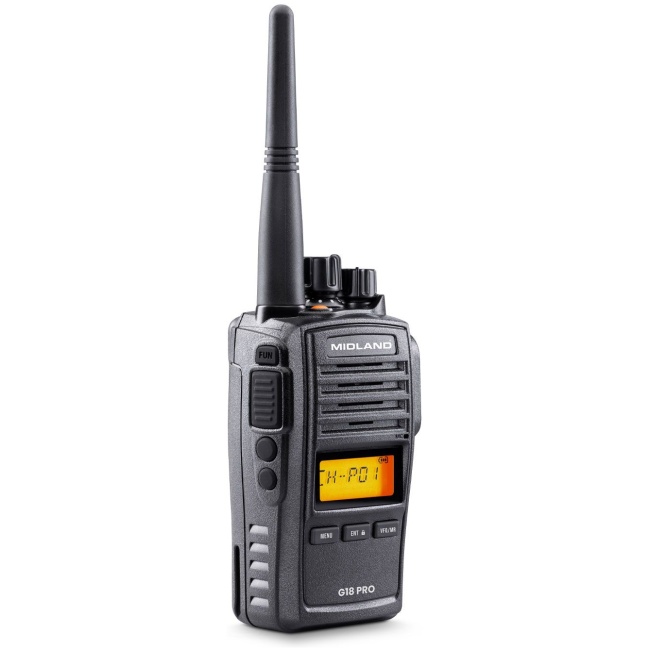 Midland G18 Pro NC (Noise Cancellation) PMR Radio IP67 Waterproof, Military Standard Certified, Long Battery Life & PC Programmable - Image 2
