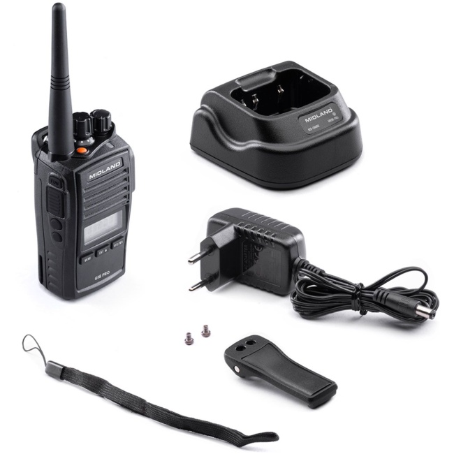 Midland G18 Pro NC (Noise Cancellation) PMR Radio IP67 Waterproof, Military Standard Certified, Long Battery Life & PC Programmable - Image 4